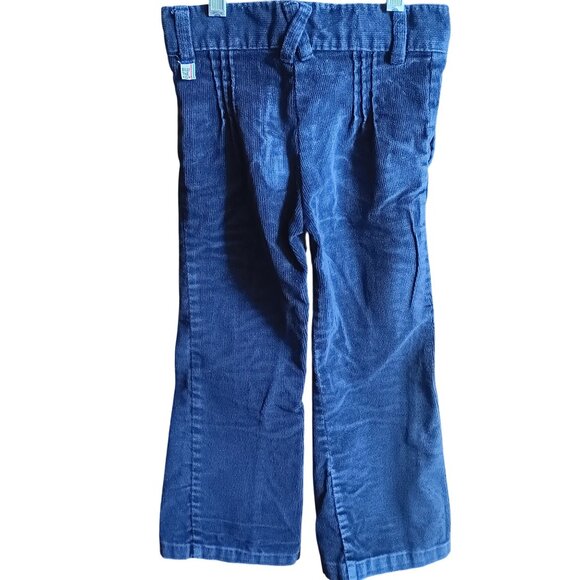 Boys Vintage Corduroy Pants 6 reg 21x18 Billy The Kid Blue 1970's Flare Hippie - Picture 4 of 6